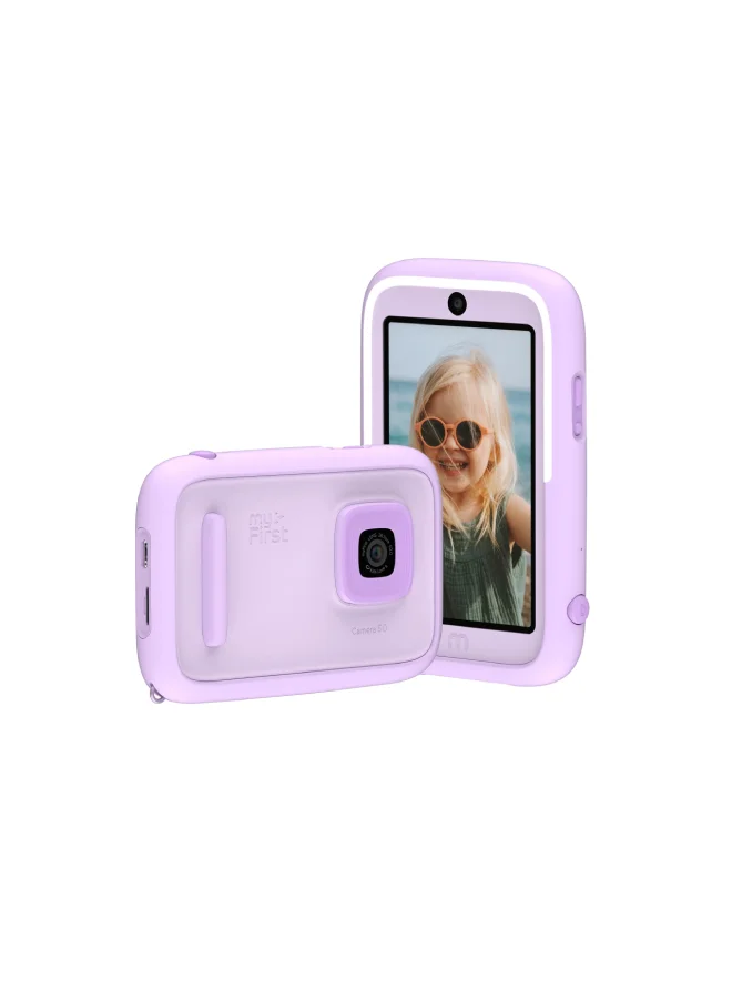 الخاص بي أولا كاميرا أطفال بمساعدة الذكاء الاصطناعي بدقة  ميجابكسل مع تحكم متقدم في الغالق وإضاءة سيلفي واتصال واي فاي وتحرير الصور والفيديو وأمان الطفل والخصوصية والتحكم الأبوي - بنفسجي