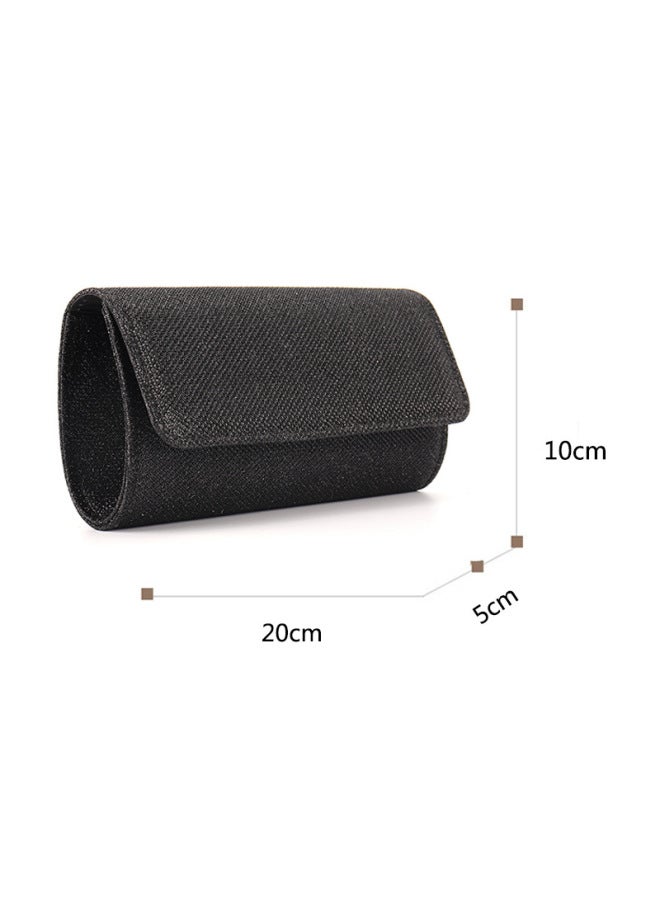 Acrylic Evening Bag Underarm Party Dress Gift Handbag Chain Strap Fashionable Ladies Clutch Bag For Special Occasions-Color:Black - Image 1