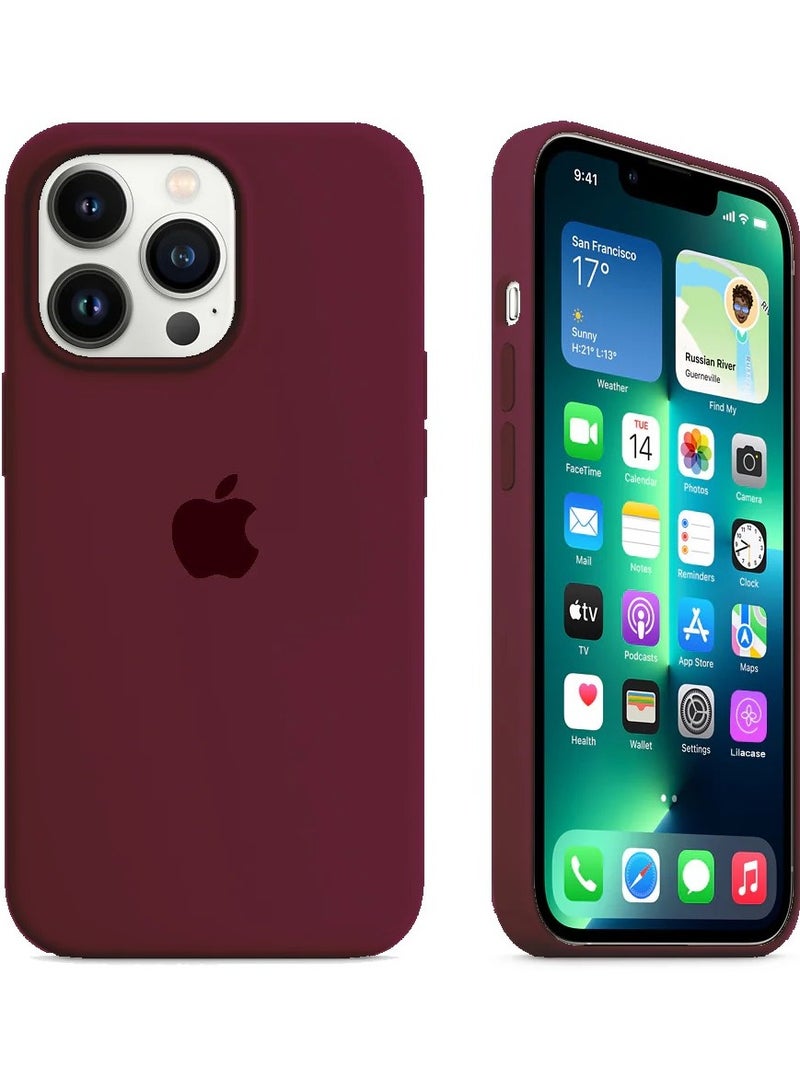 iPhone 16 Pro Max Silicone Case plum, Camera Control , Shockproof Thin Cover, Resists  Scratches,  Phone Case for iPhone 16 Pro Max Silicone Case plum  - Image 1