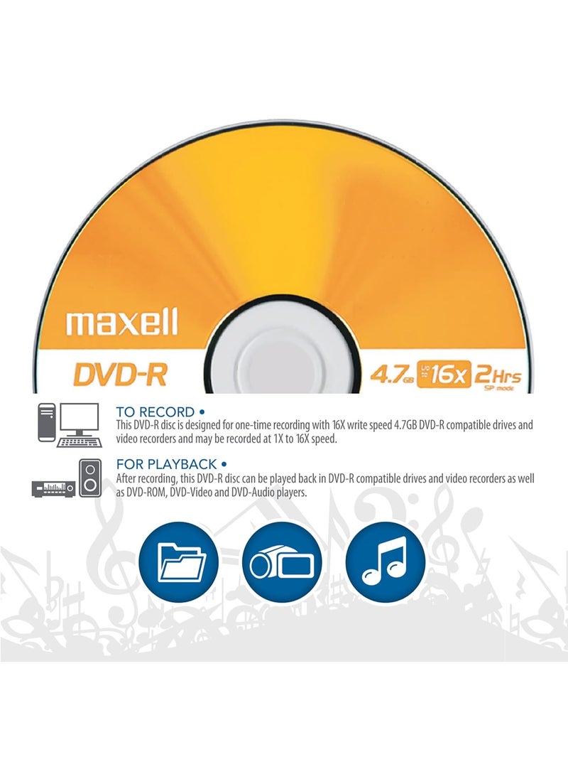 Maxell Maxell 638004 4.7Gb Dvd-R 10Mm Jewel case  - Image 4