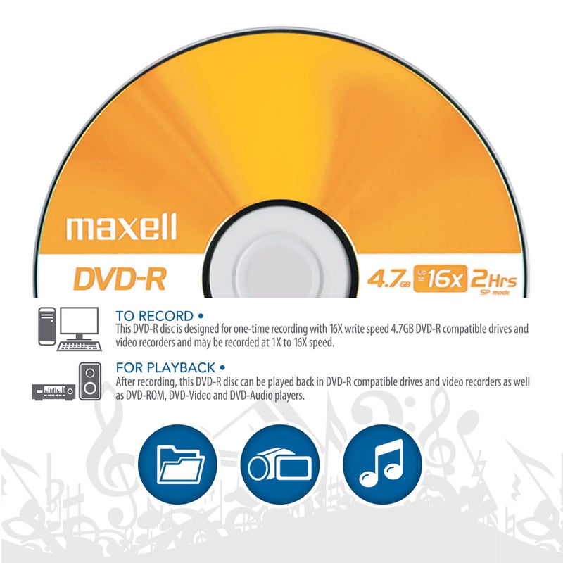 Maxell 638004 4.7Gb Dvd-R 10Mm Jewel case - Image 4