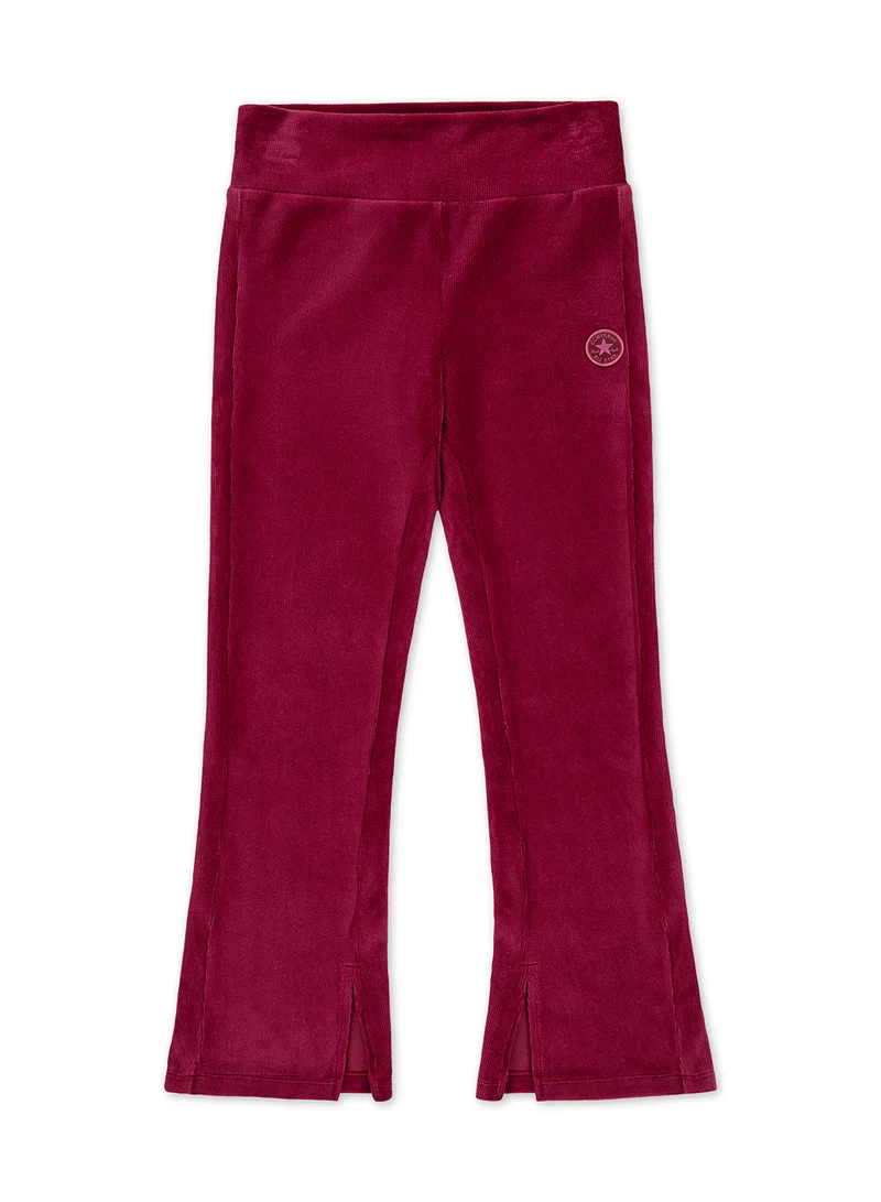 كونفرس Youth Ribbed Velour Flared Leggings