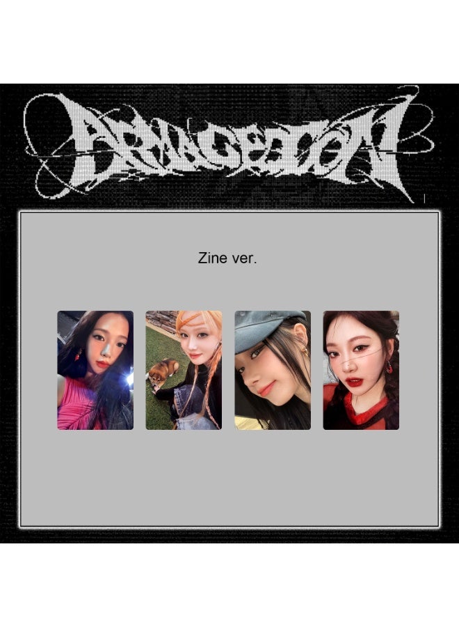 NIBEMINENT 4 Pcs Kpop AESPA Armageddon Lomo Cards Card For Fans Collection Gifts - Image 1