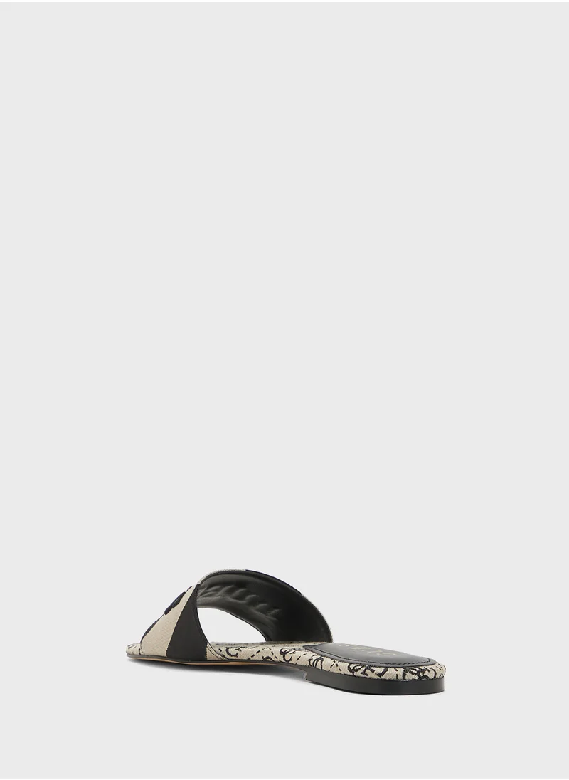 GUESS Single Strap Flat Sandals