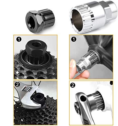 Greneric Professional 5-in-1 Bike Chain Tool Kit | Heavy-Duty Steel Construction | Includes Chain Breaker, Crank Puller, Cassette & Bottom Bracket Tool | Universal Compatibility for 6-12 Speed Bicycles - Image 4