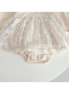Generic 66cm Newborn Lace Romper & Dress Set, Gift for Newborn Baby Girl,Elegant Baby Outfit, Baby Shower Gift for Special Occasions, Perfect Gift for Infants  - Image 5