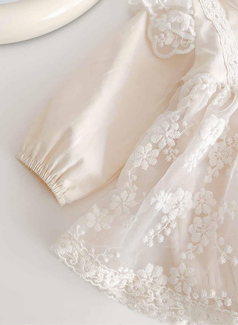 66cm Newborn Lace Romper & Dress Set, Gift for Newborn Baby Girl,Elegant Baby Outfit, Baby Shower Gift for Special Occasions, Perfect Gift for Infants - Image 5