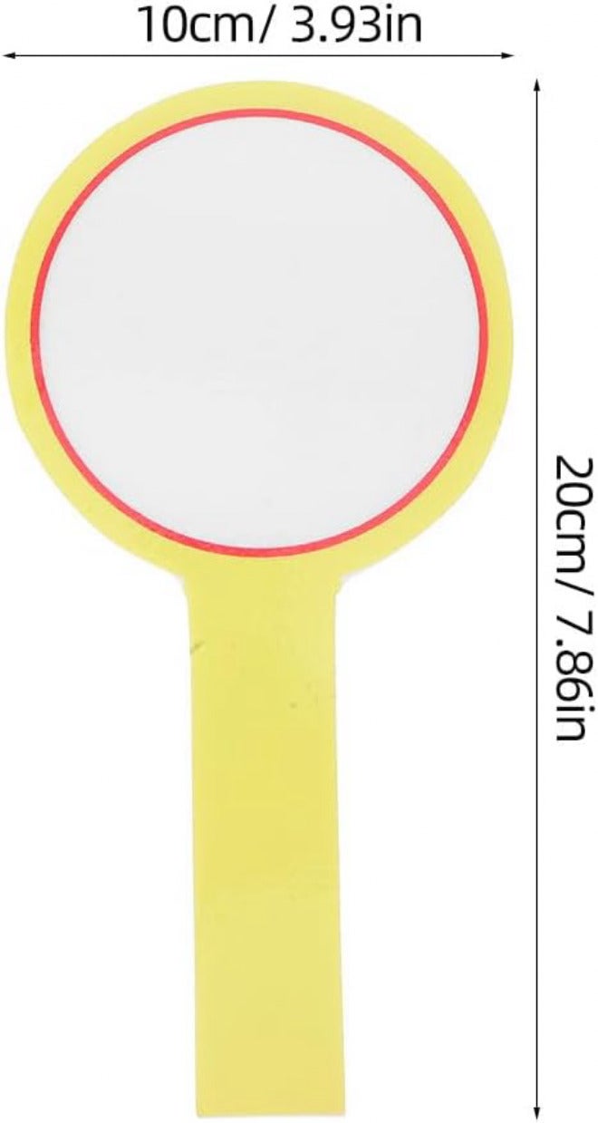 Fade proof 10pcs Handheld Voting Paddles 10x20cm Yellow Dry Erase White Board Paddles Reusable Scoreboards for Classroom Teaching and Presentation Hardened processed substance Practical experience crafted Ready-to-ship local stock All-item unified delivery Certified stocked merchandise Economical varied design options Non sticky surface Global production standard crafted Repeated use resistant selected material Changing environment compatible Slow wear optimized quality Cost effective global grade quality Heat insulation layer Assorted color options Priority based order prep Season change compatible build Light & heavy use compatible Minimal design Trendy varied sizing alternatives Universal design All item simple matching build Room to room portable Oil resistant Cost effective fine quality - Image 2