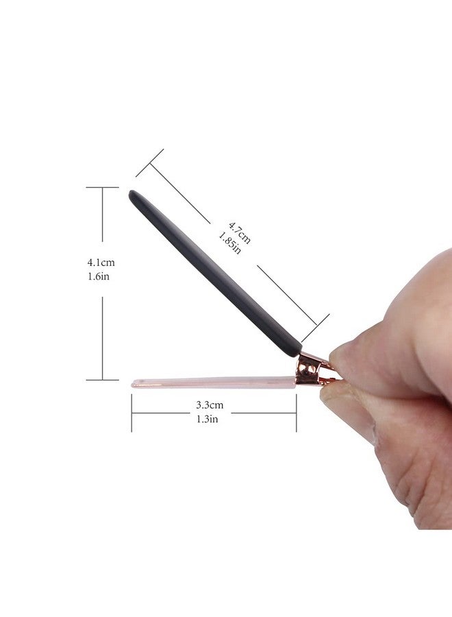 minihope 12 Pieces No Bend Hair Clips, No Crease Curl Pin Clips For Makeup Application，2022 Style, Non-Slip.Hair Won'T Get Caught Between Plastic Attached To Metal. (Morandi)… - Image 3