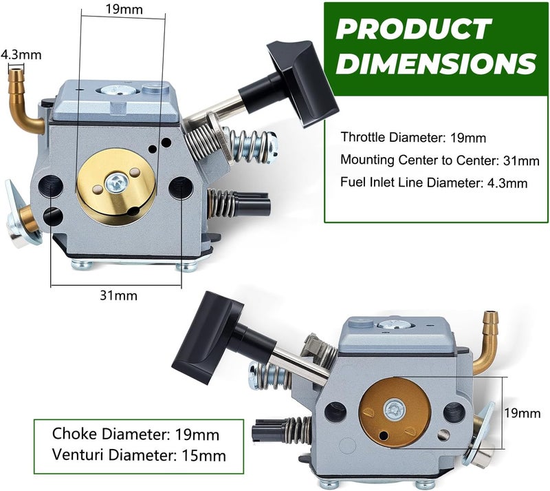 Dalom BR420 BR340 Carburetor Kit for Stihl BR340 BR380 BR400 BR420C BR320 SR320 SR340 SR380 SR400 SR420 Backpack Blower Model Carburetor Parts Replace Stihl 4203-120-0601 Carb - Image 3