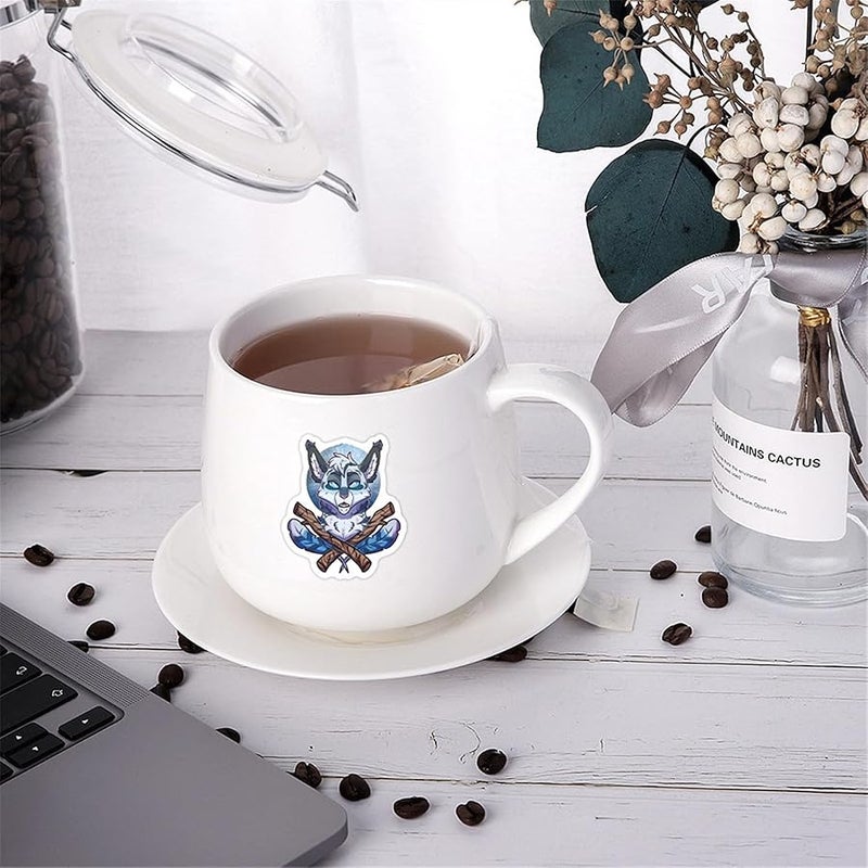 LHST 60Pcs Warrior Cats Stickers for Kids Animal Stickers Cute Gifts for Girls Boys - Waterproof Vinyl Sticker for Kids Waterbottle Laptop Guitar Classroom Prizes for Elementary Students (Warrior Cats) - Image 4