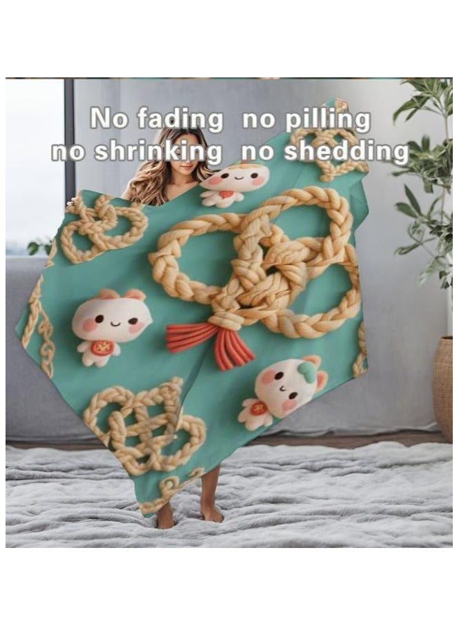 general Children's or student cartoon flannel thin blanket (warm and comfortable, suitable for sleep, games) 100cm*150cm - Image 1