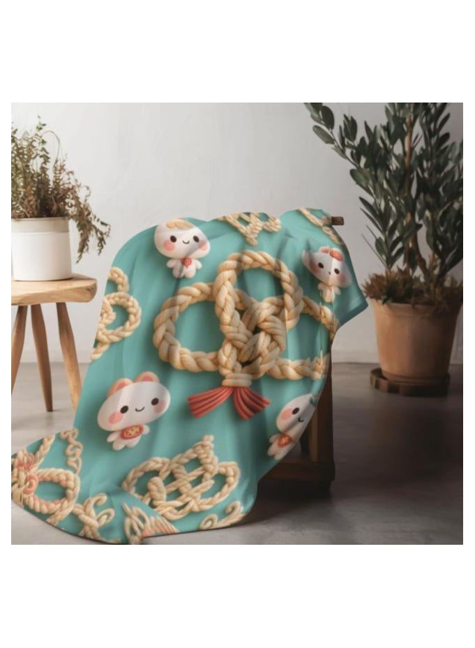 general Children's or student cartoon flannel thin blanket (warm and comfortable, suitable for sleep, games) 100cm*150cm - Image 4