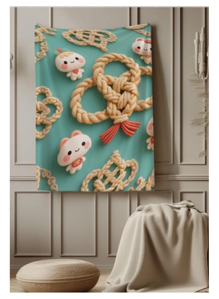 general Children's or student cartoon flannel thin blanket (warm and comfortable, suitable for sleep, games) 100cm*150cm - Image 3