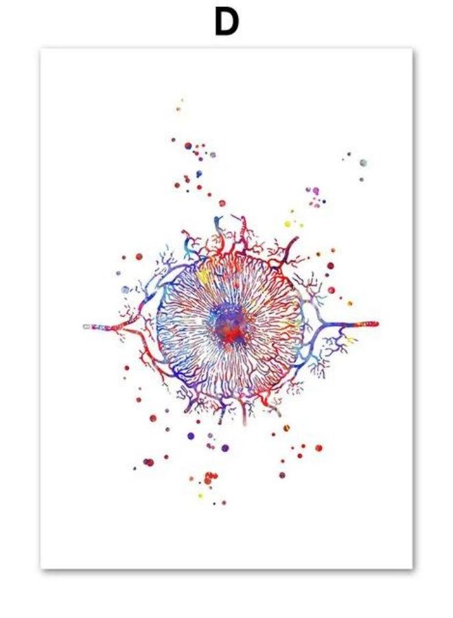 Ophthalmologist Optician Eye Anatomy Wall Art Canvas Painting Abstract Posters And Prints Wall Pictures For Doctor Office Decor - Image 1