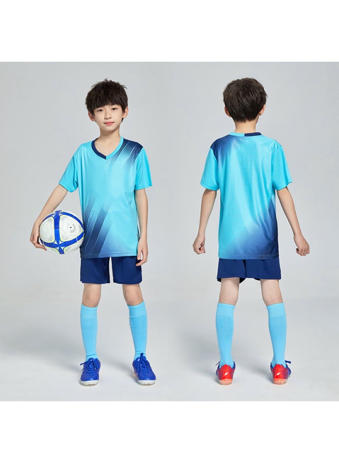 8833-brilliant Blue Short Sleeve Football Jersey - Image 1