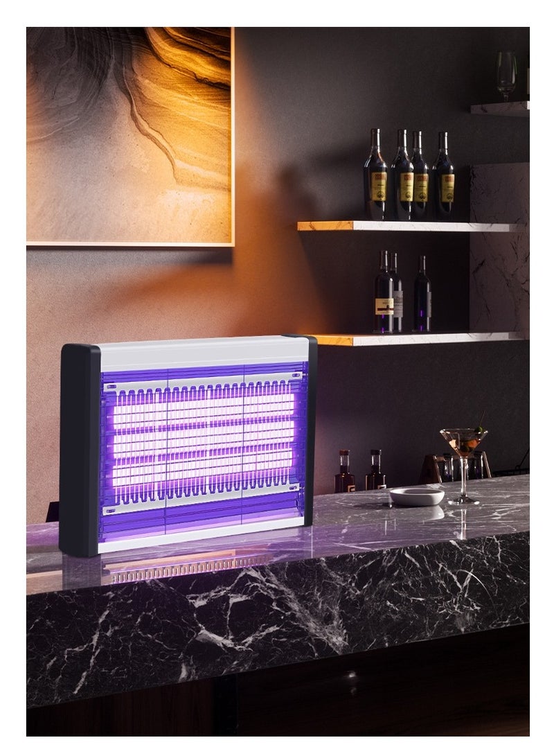 Y&D Electric Bug Zapper Indoor Outdoor 30W, Bug Zapper Mosquito Killer with Removable Tray UV Light Powerful Double Tube Insect Killer Fly Pest Traps for Patio Home Bedroom Yard - Image 4