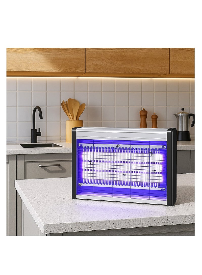 Y&D Electric Bug Zapper Indoor Outdoor 30W, Bug Zapper Mosquito Killer with Removable Tray UV Light Powerful Double Tube Insect Killer Fly Pest Traps for Patio Home Bedroom Yard - Image 5