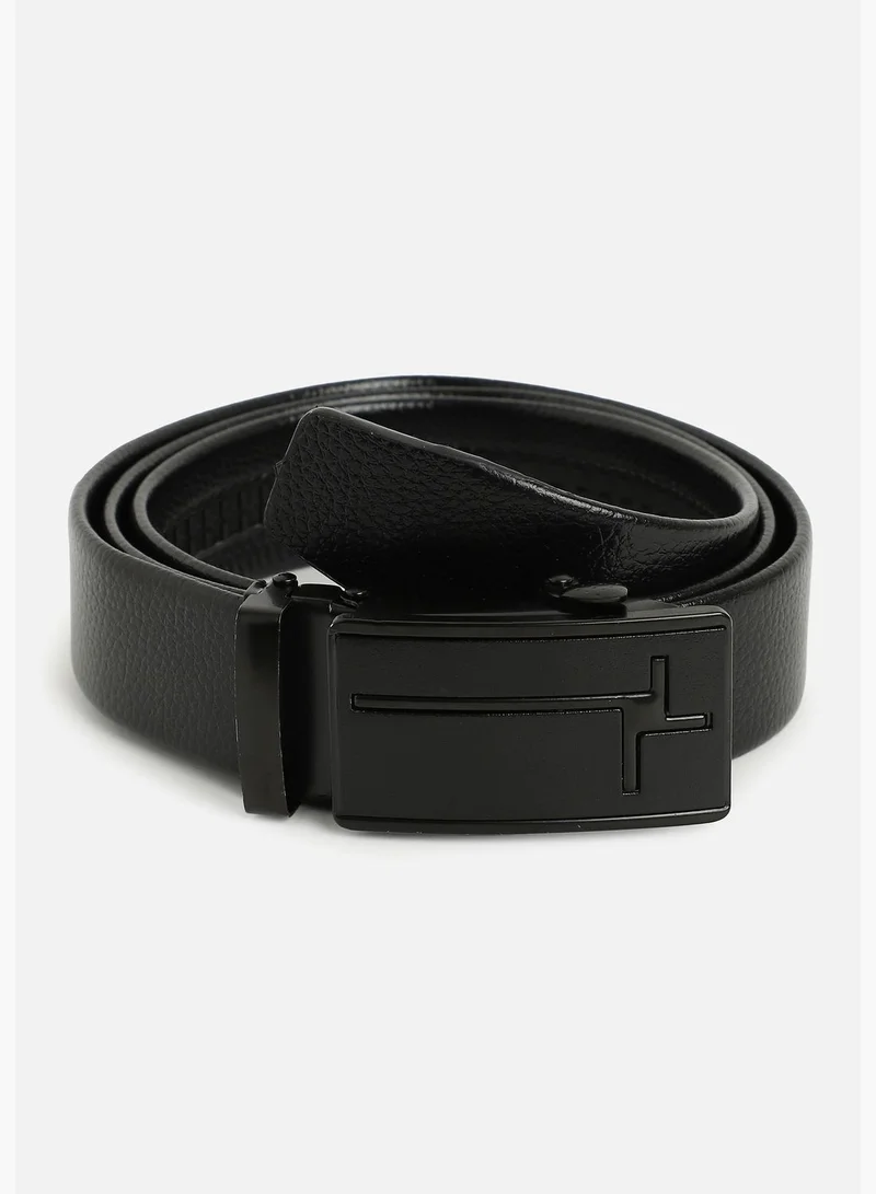 French Accent Casual Solid PU Leather Waist Belt For Men