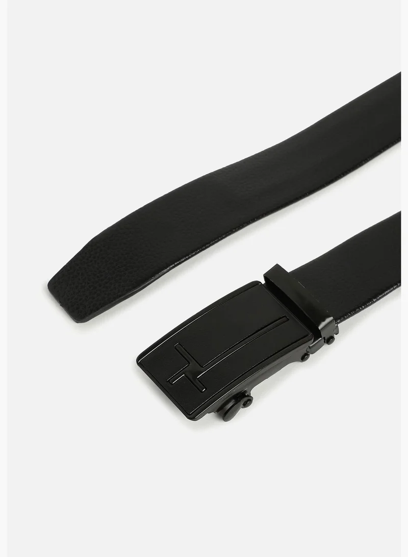 French Accent Casual Solid PU Leather Waist Belt For Men
