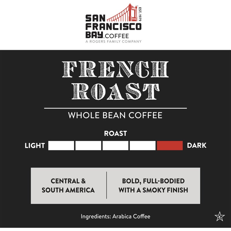 San Francisco Bay Coffee - Dark Roast Whole Bean Coffee - French Roast (2 lb bag) - Image 3