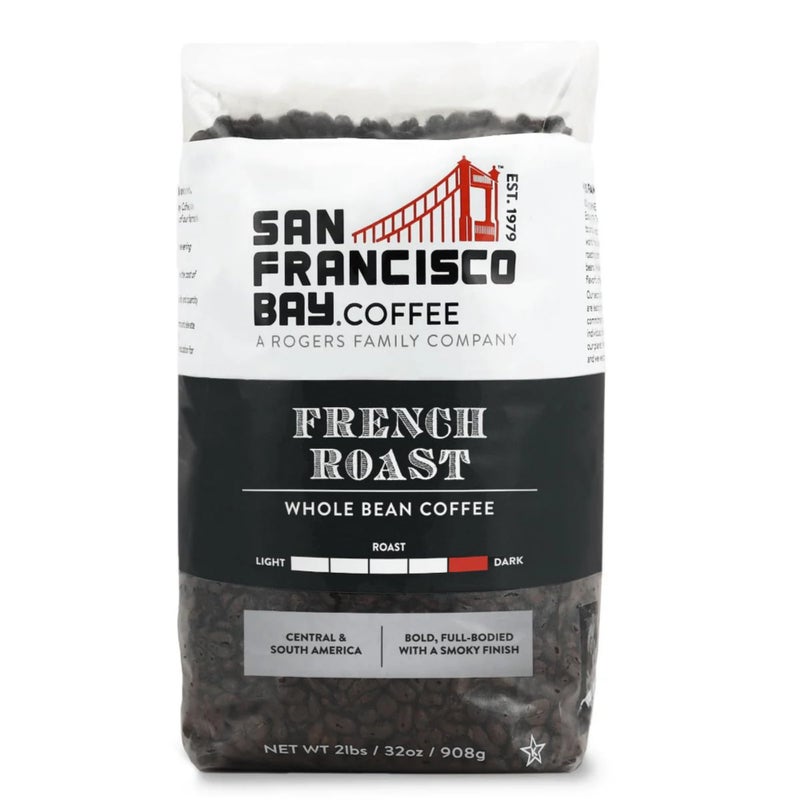 San Francisco Bay Coffee - Dark Roast Whole Bean Coffee - French Roast (2 lb bag) - Image 1