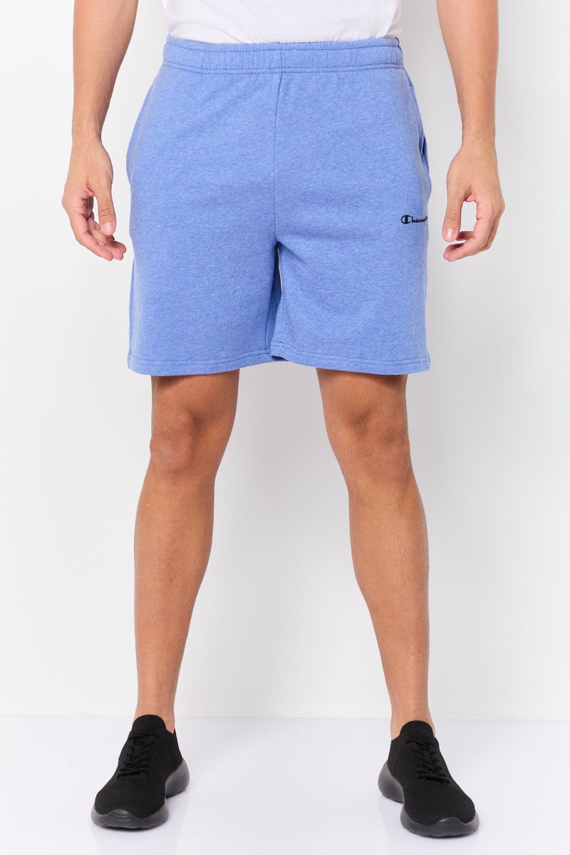 Champion Men Sportswear Fit Brand Logo Outdoor Shorts, Heather Blue - Image 1