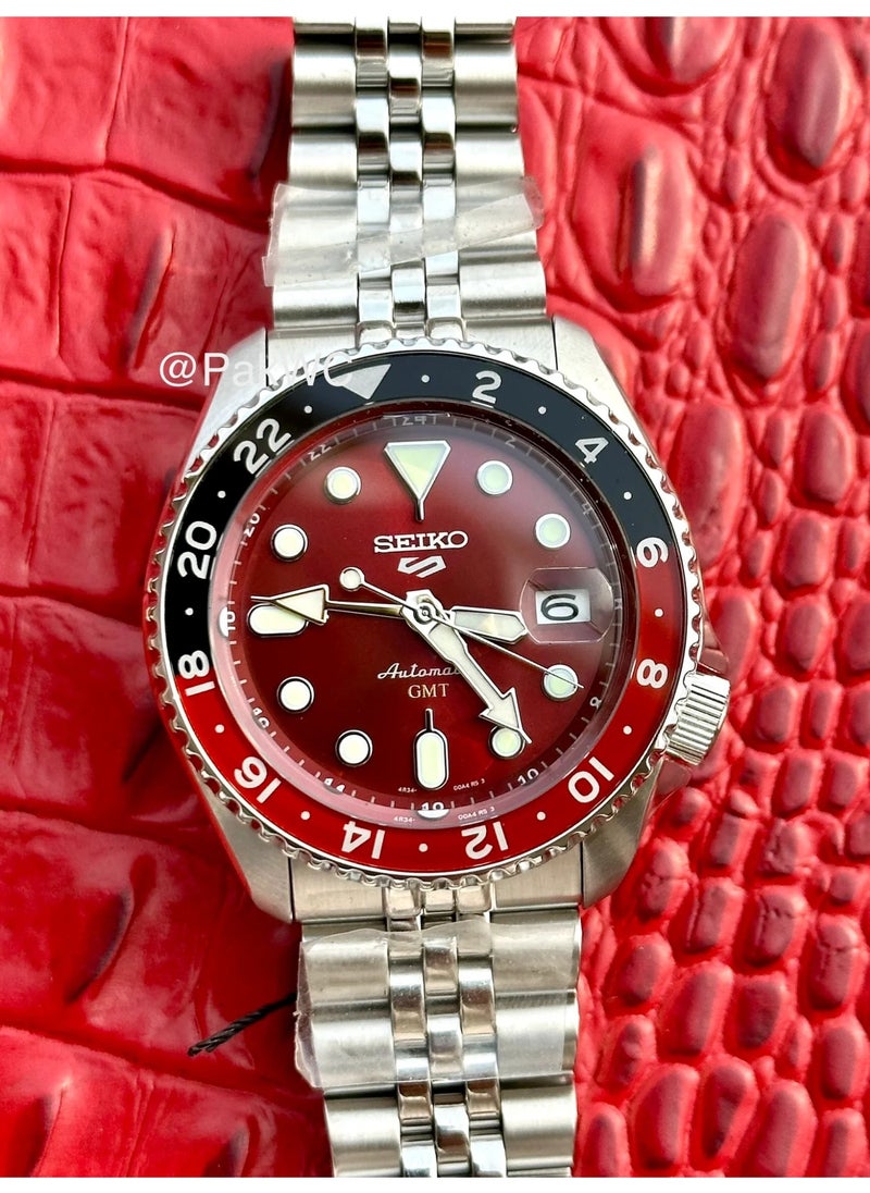 Seiko 5 Sports Limited Edition GMT SSK031K1 Men’s Watch, Red & Black Bezel 42.5mm Case 100M WR Automatic  - Image 1