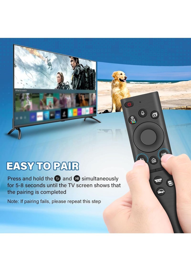 PopZa Solar Voice Replacement Remote for Samsung TVs – Universal Rechargeable with 4 Shortcut Buttons for 2021-2022 Neo QLED Smart 4K Ultra HD Models - Image 5