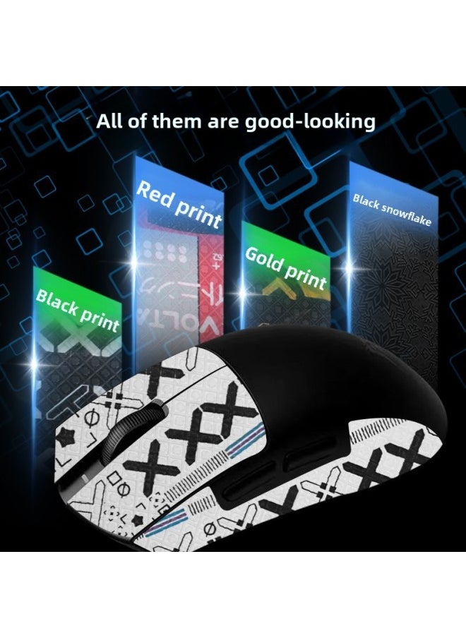 Generic - Suitable For ATK Strong Empty X1 Mouse Anti-slip Patch X1PRO/PRO MAX/ULtra Anti-slip Patch Paper Film Foot Patch-Color: Blue Cinnamon Dog Mouse Sticker - Image 1