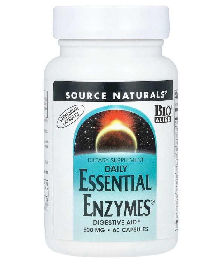 Daily Essential Enzymes® 500 mg 60 Vegetarian Capsules