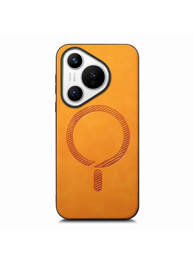 زبون جراب لهاتف Huawei Pura 70 Pro بلون سادة وغطاء خلفي من البولي يوريثان Magsafe Retro - Image 1