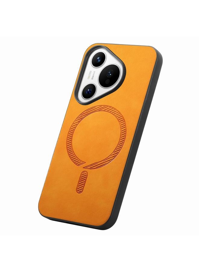 زبون جراب لهاتف Huawei Pura 70 Pro بلون سادة وغطاء خلفي من البولي يوريثان Magsafe Retro - Image 2