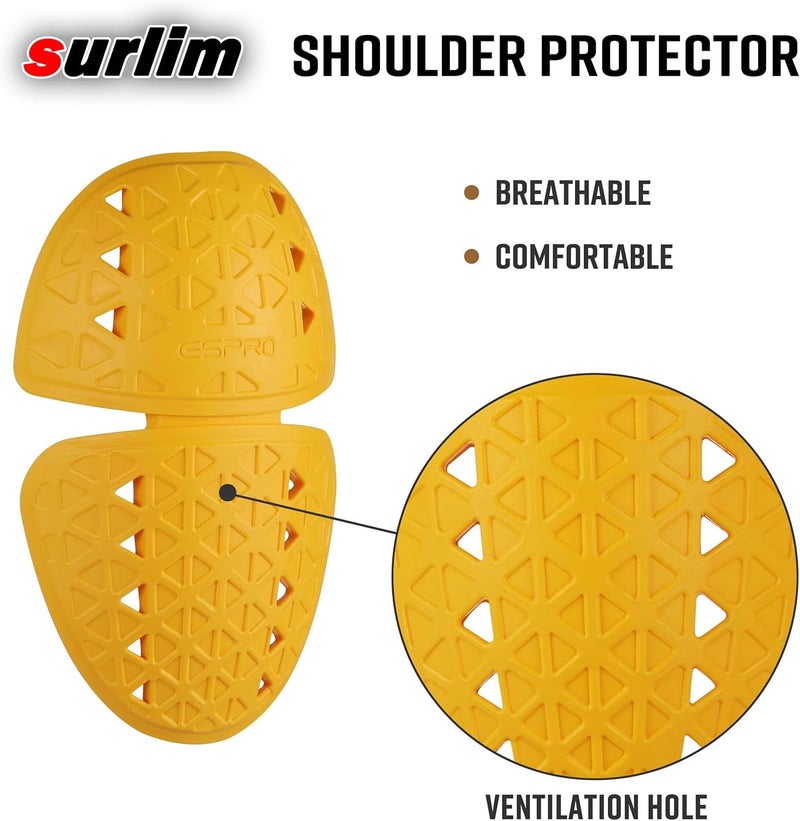 surlim Motorcycle Armor Insert Pads CE Level 2 Motorcycle Protector CE Armor for Motorcycle Jackets Pants (LAS-Shoulder Slim[CE Level 2]) - Image 5