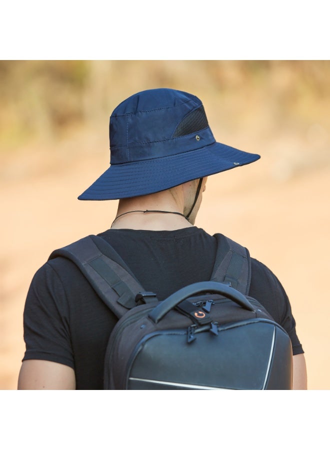 NOVOLAN Bucket Hat Fishing Hat Sun Hat Wide Brim Waterproof Breathable Summer Mesh Breathable Fisherman Hat Men Outdoor Hiking Hat Women Big Brim Bennie Hat Sun Protection (Light grey) - Image 4