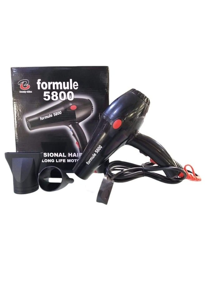 FORMULA Hair Dryer ( Formule 5800 ) (2500W) 2 Switch for 2 speed ( 2 Concentrator ) - Image 1