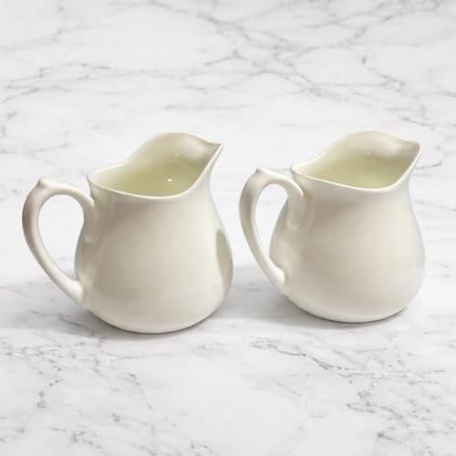 Mirakii 125 ml Set of 2 Bone China Sauce Boat or Tea or Gravy Pot or Creamer Milk Pot Microwave and Dishwasher Safe (Mirakii Small 2) - Image 2