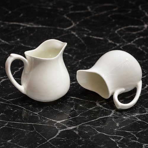 Mirakii 125 ml Set of 2 Bone China Sauce Boat or Tea or Gravy Pot or Creamer Milk Pot Microwave and Dishwasher Safe (Mirakii Small 2) - Image 4