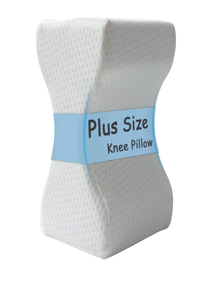 King Mills Plus Size Knee Pillow for Sleeping, Extra Large Side Sleeper Pillow Between Legs, Memory Foam Ergonomic Leg Pillow for Back Pain nd Sciatica, Two Replaceable Cover - Image 1