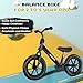 Bobike Toddler Balance Bike Toys for 2 to 5 Year Old Girls Boys Adjustable Seat and Handlebar NoPedal Training Bike Best Gifts for Kids Black - Image 4