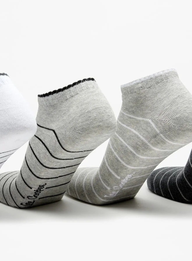 لي كوبر جوارب بطول الكاحل مخططة - مجموعة من  قطع