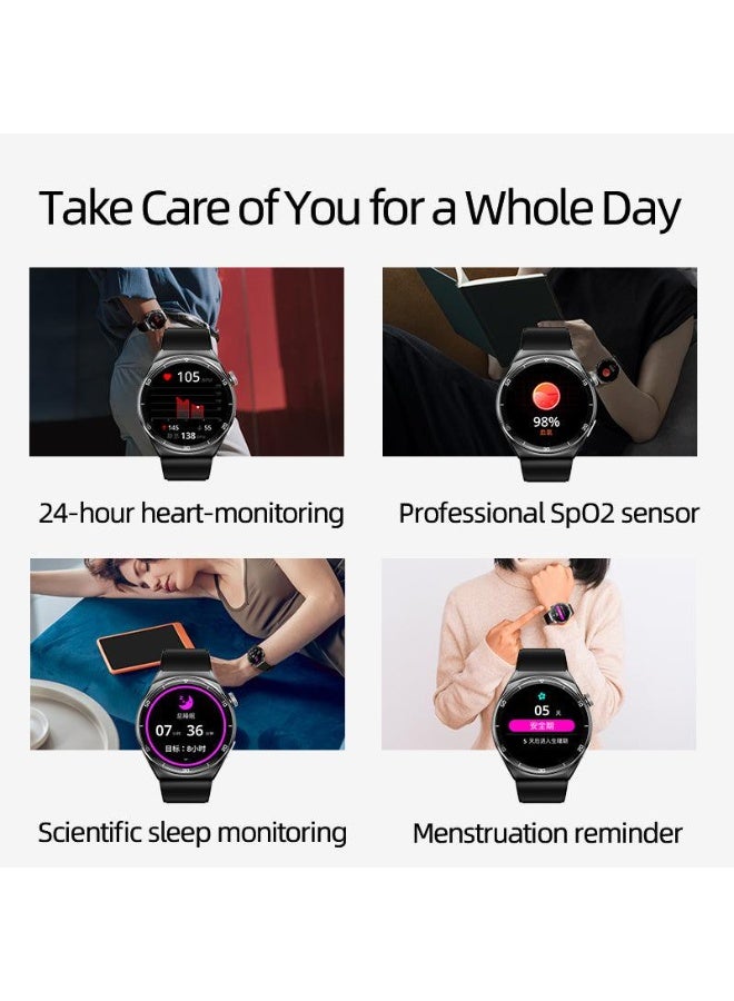 كيو سي واي GT2 Smart Watch With Bluetooth 5.0 Call And Messages 1.43-inch 60HZ AMOLED Display Heart SpO2 Sleep Monitor Long Battery Life Touch Control APP White White - Image 5
