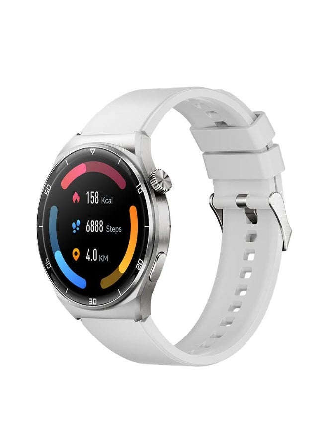 كيو سي واي GT2 Smart Watch With Bluetooth 5.0 Call And Messages 1.43-inch 60HZ AMOLED Display Heart SpO2 Sleep Monitor Long Battery Life Touch Control APP White White - Image 1