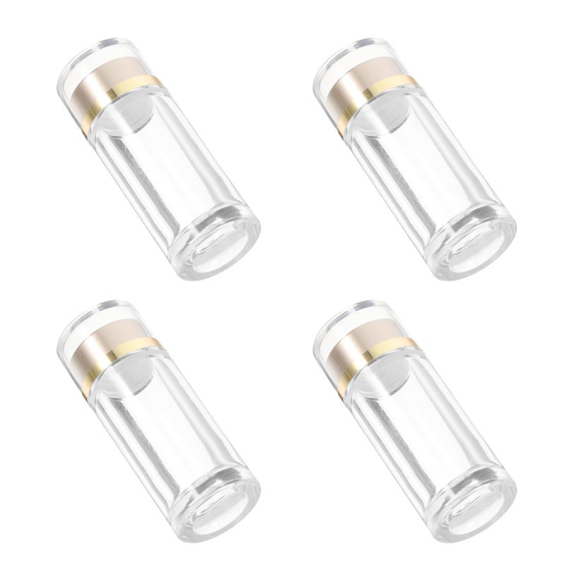 4pcs 10ml Plastic Sample Vials Double Lid Caps 23x63mm Travel Laboratory Reagent Bottles - Image 2