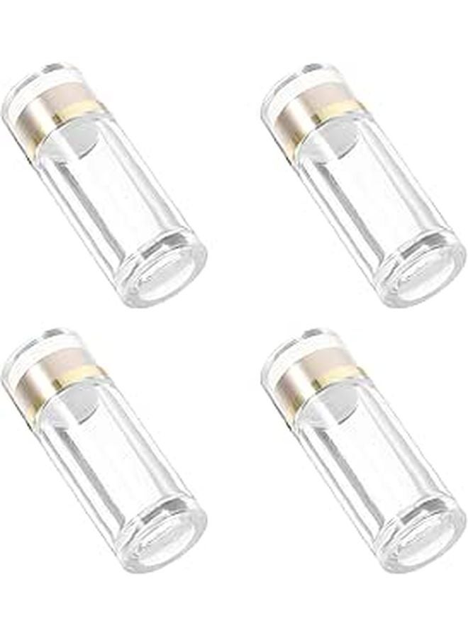 4pcs 10ml Plastic Sample Vials Double Lid Caps 23x63mm Travel Laboratory Reagent Bottles - Image 1