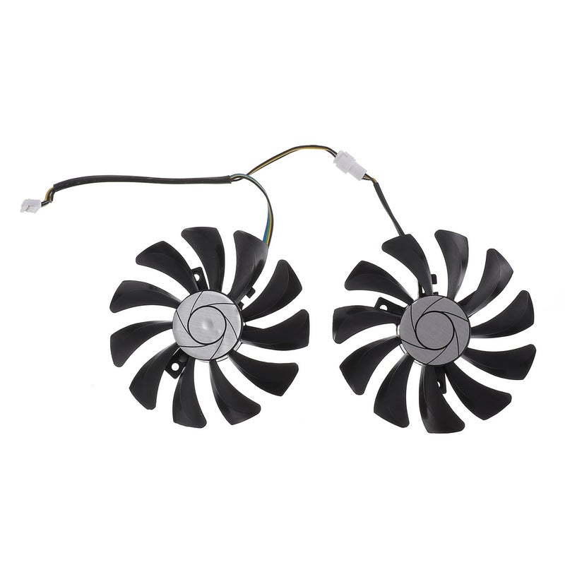 Plastic Video Card Cooling Fan Pair High Efficiency Replacement for Gaming PC - Image 2