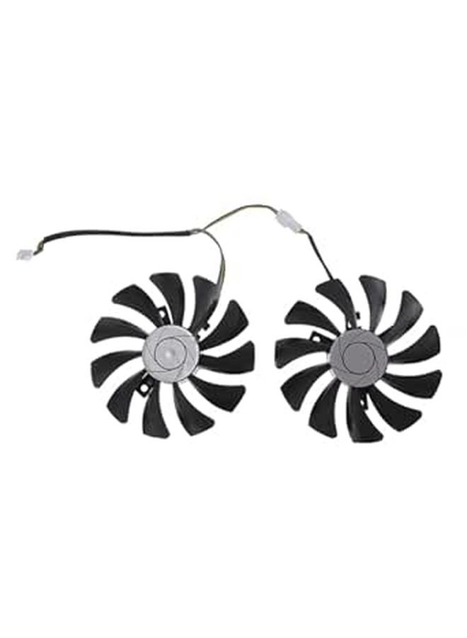Plastic Video Card Cooling Fan Pair High Efficiency Replacement for Gaming PC - Image 1