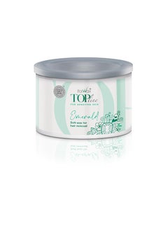 ItalWax Italwax Top Line Emerald  397g  14oz  Soft wax for hair removal  Uncented  Liposoluble syntetic formulation  Ideal for waxing all body area 