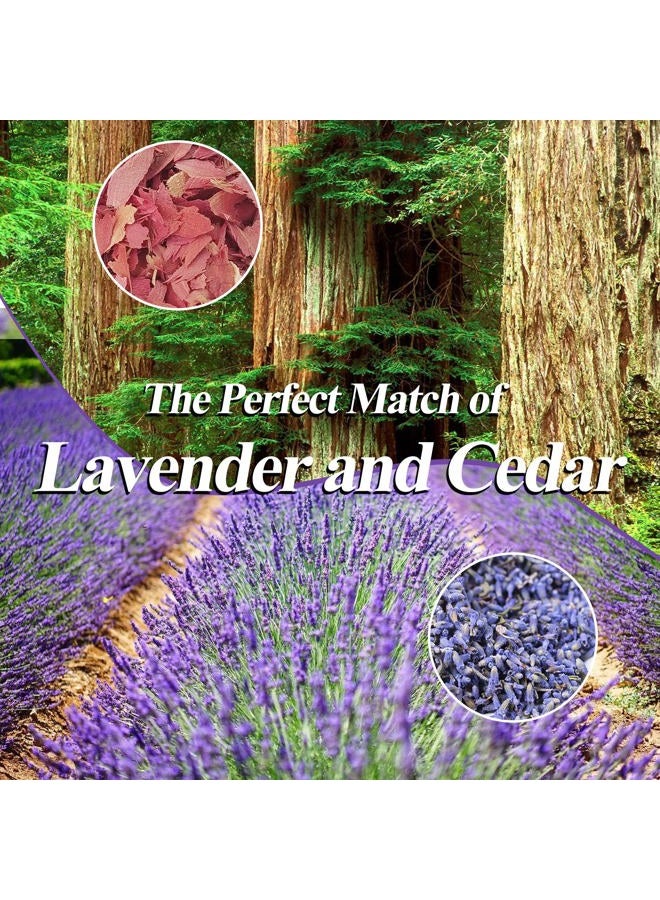 Cedar Space Cedar Blocks for Clothes Storage Set of 24, Cedar Sachets 12-Pcs Lavender Sachets 12-Pcs, 100% Aromatic Red Cedar Accessories for Wardrobes Closets and Drawers - Image 5