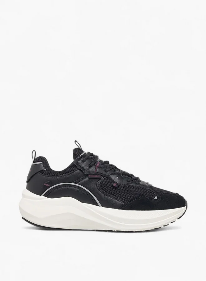 kangaROOS Women's Panelled Sports Shoes with Lace-Up Closure